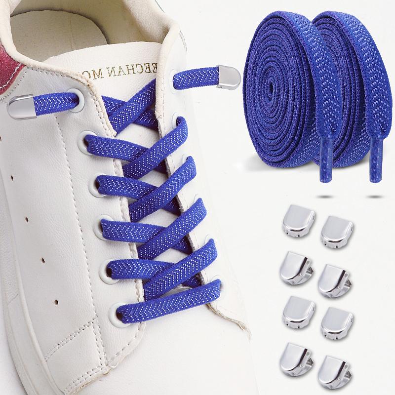 2Pairs Quick Lace Lazy Sports Shoestring Elastic No Tie Shoe Laces for Kids & Adults - Easy Slip-On Shoelaces Shoe Accessories