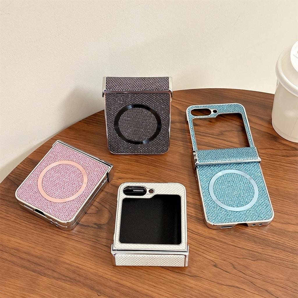 Luxury Glitter Magnetic Case for Samsung Z-Flip6/7 Foldable Phones