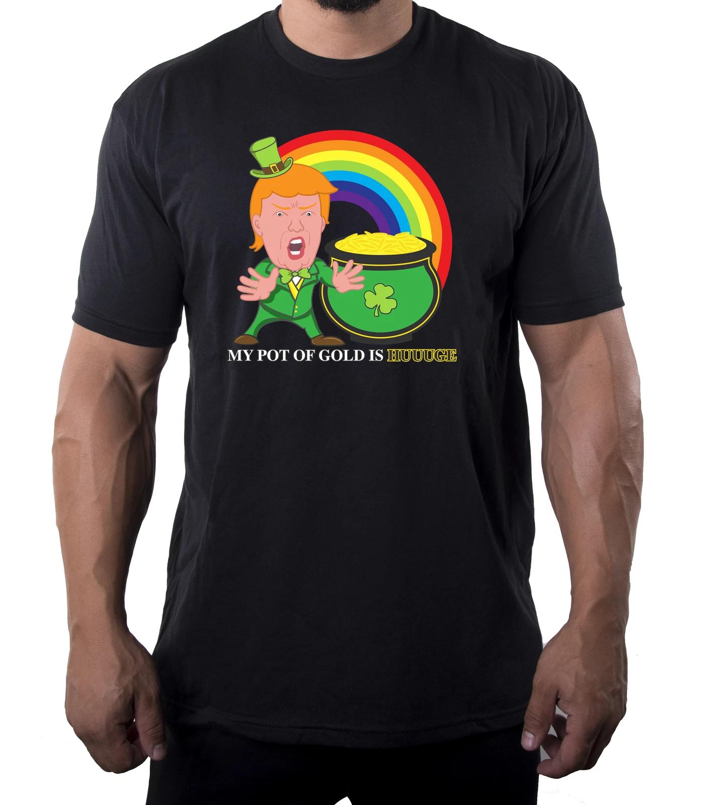 Donald Trump T-Shirts, St Patrick s Day Donald Trump Leprechaun Shirt - Gold 2XL