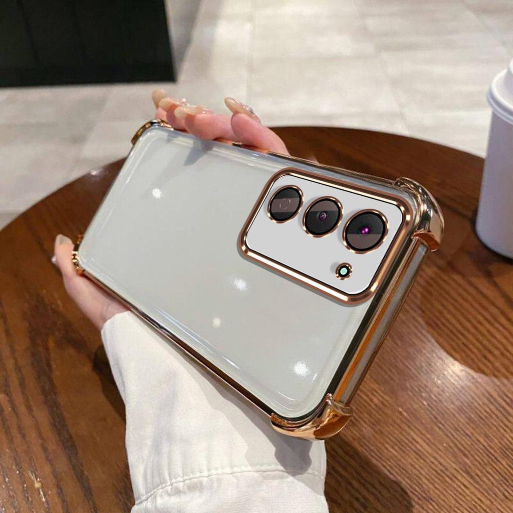 Case for TECNO SPARK 40 Pro,Pro+ Electroplated Color Border Clear Phone Casing Cover