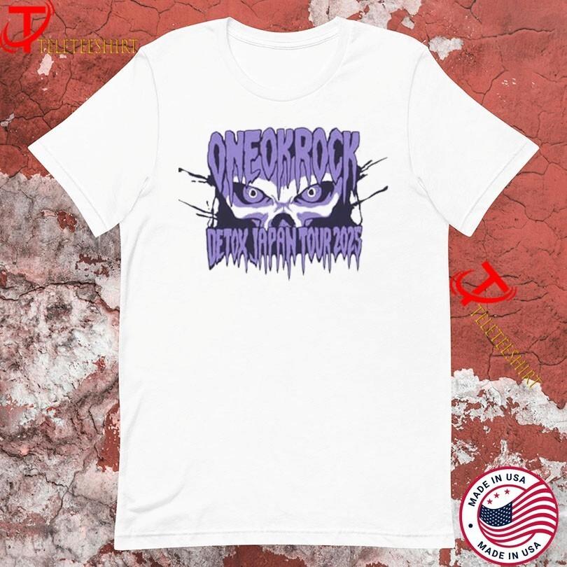 One OK Rock Detox Japan Tour 2026 Skull Head T-shirts S-5XL Multicolor XL
