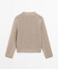 Masimodutti Cotton Blend V-Neck Knit Sweater