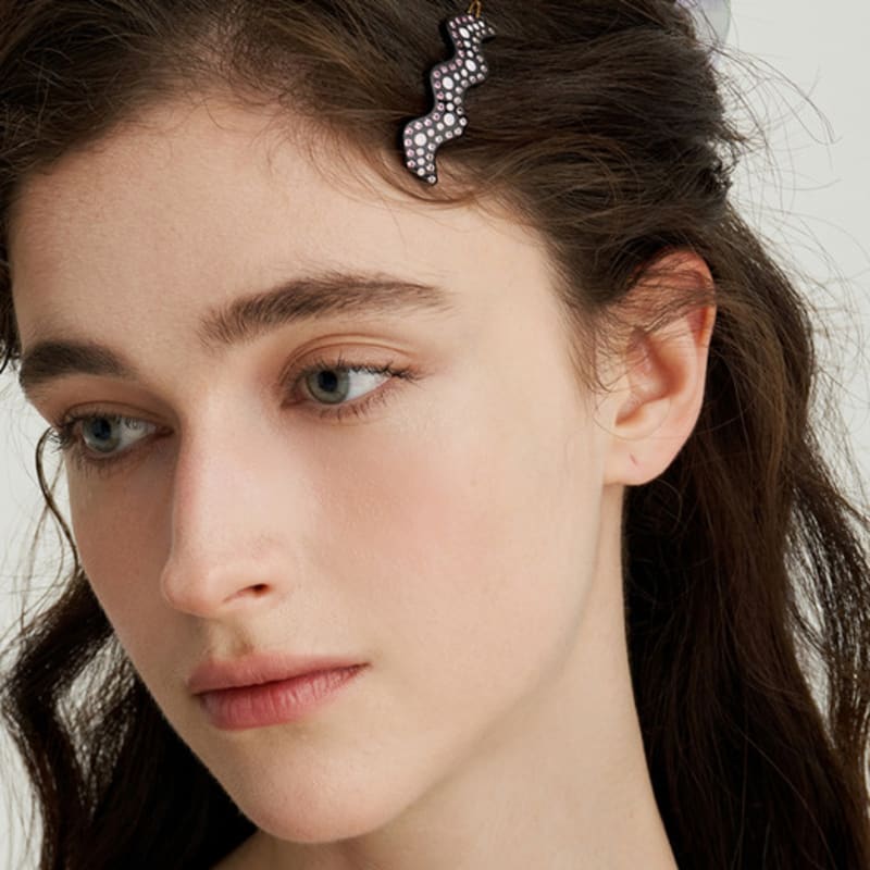 

Jean Paul Clarisse Short Wave Cellulose Straight Pin DESL053-1 pink