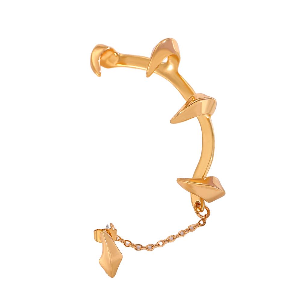 Gothic Devil Claws Ear Cuff: Women's Punk Dark Alloy Clip-On (No Piercing Required)