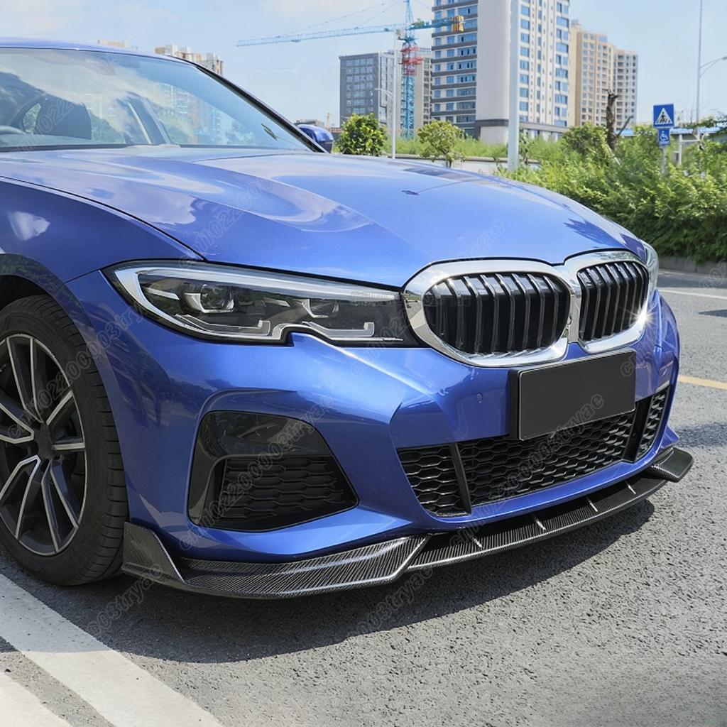 Für BMW 3er M Sport G20 G21 G28 2019 2020 2021 2022 Frontstoßstange Spoiler Splitter Lippe 3-teilige Frontschaufel Modifikation