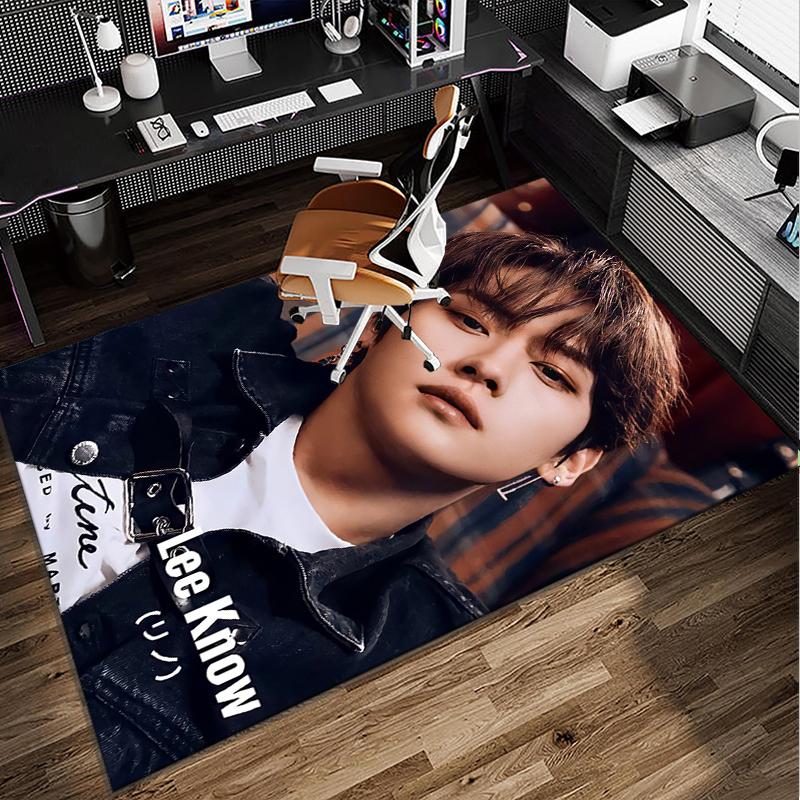 K-pop Stars In Urban Vibes Office Rug Chair Mat, Game Carpet, Suitable for Front Door, Bedroom, Living Room, Desk, Holiday Gift