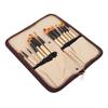 Paint Brush Sets Multimodal Nylon Hair Oil Paint Brushes with Yellow Brush Storage Bag for Oil Watercolor Painting