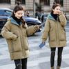 Winter Dicker Lockerer Baumwollmantel Damen Übergroße Warme Lange Steppjacke Koreanischer Stil
