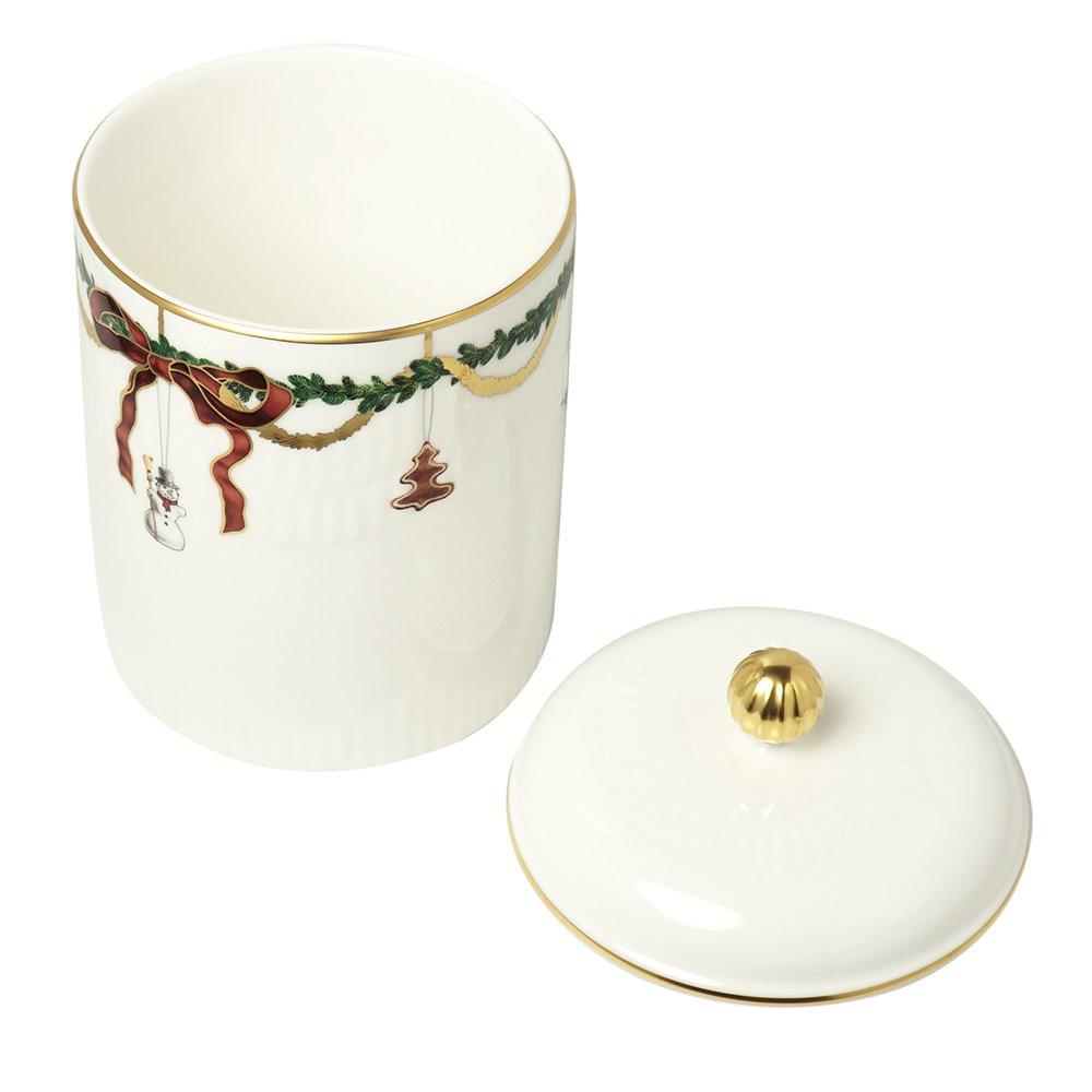 Royal Copenhagen Royal Copenhagen Star Fluted Christmas Collection Cookie Jar 2504175 2504175 [Item]