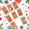 8PCS Coil Binding Santa Claus Notebook Mini Size Spiral Notebook Mini Notepads  Home Decorations