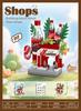 DIY Model Christmas Building Block Micro Blocks Sets City Street Shop Aseemby Toy Brick Construction Set Gift Desktop Decoration