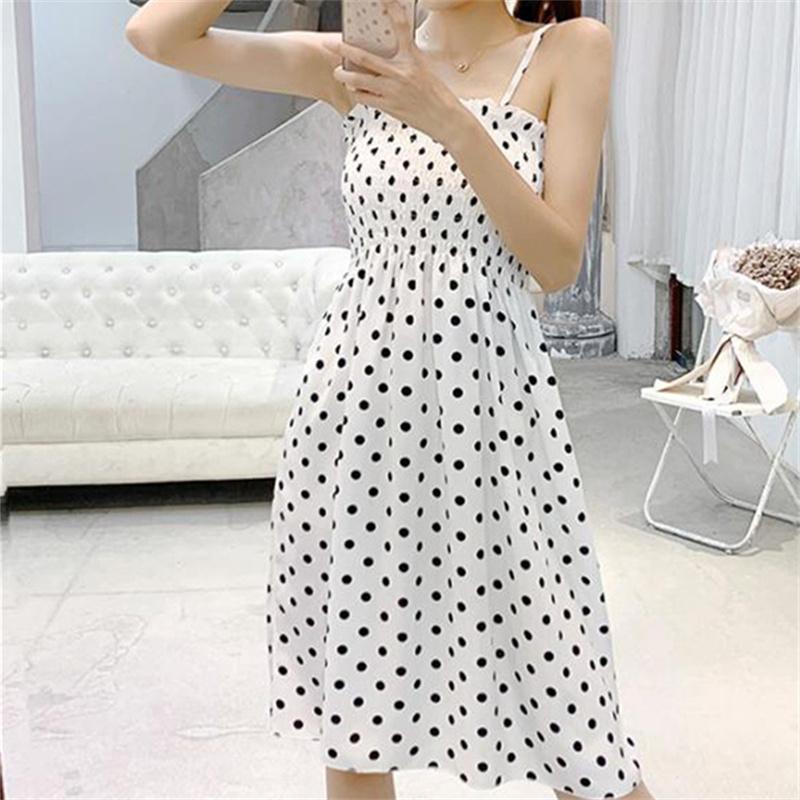 Dámský špagetový pásek s vysokým pasem, mini květinové šaty s potiskem letní plisované dámské šaty bez ramínek