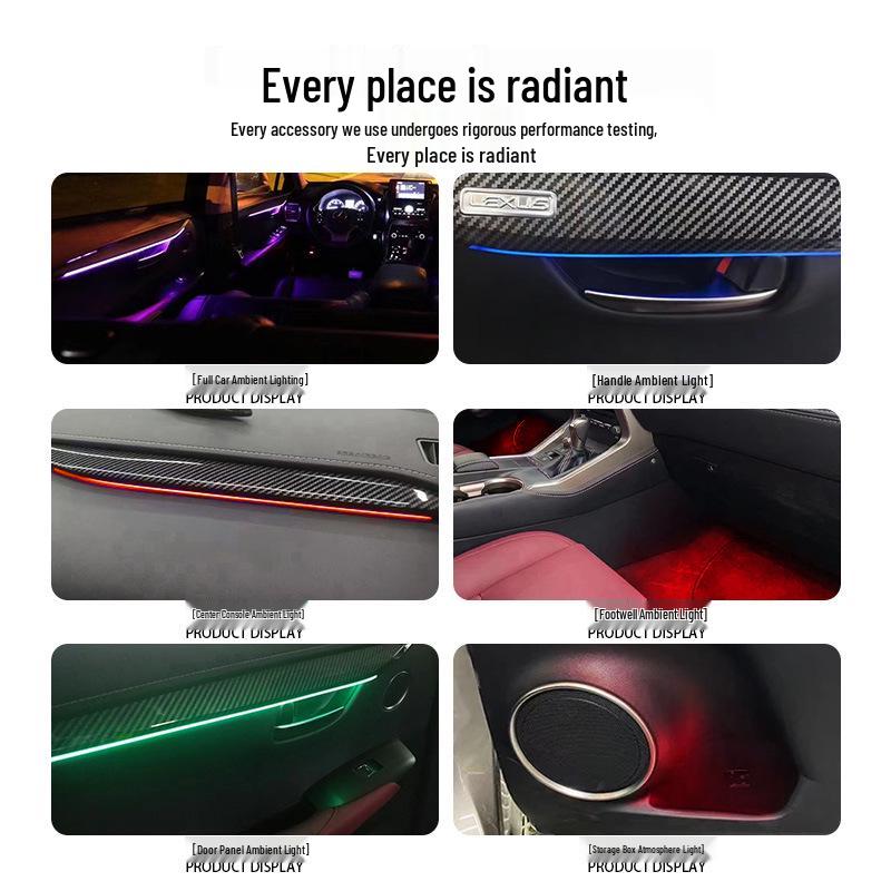 Lexus NX Custom Colorful Ambient Light - NX200/NX350 Interior Enhancement