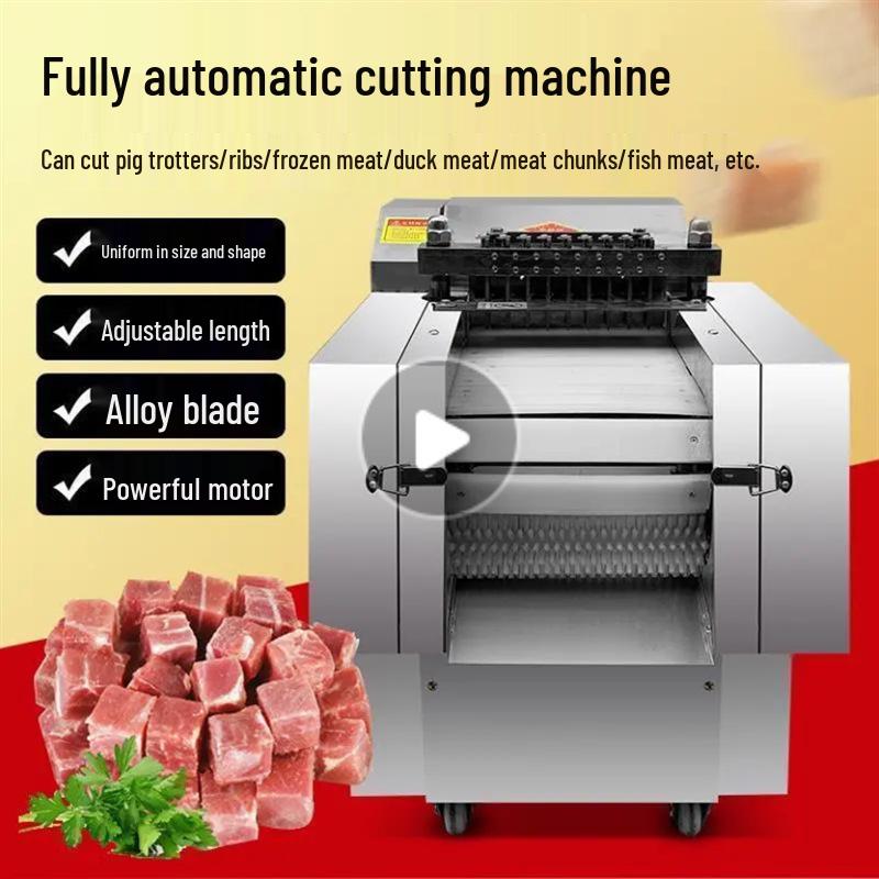 Automatic Multi-functional Meat Dicing & Chopping Machine for Chicken, Duck, Goose, Fish, & Ribs