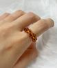 Delidi Twist Shining Beads Rings (Amber)