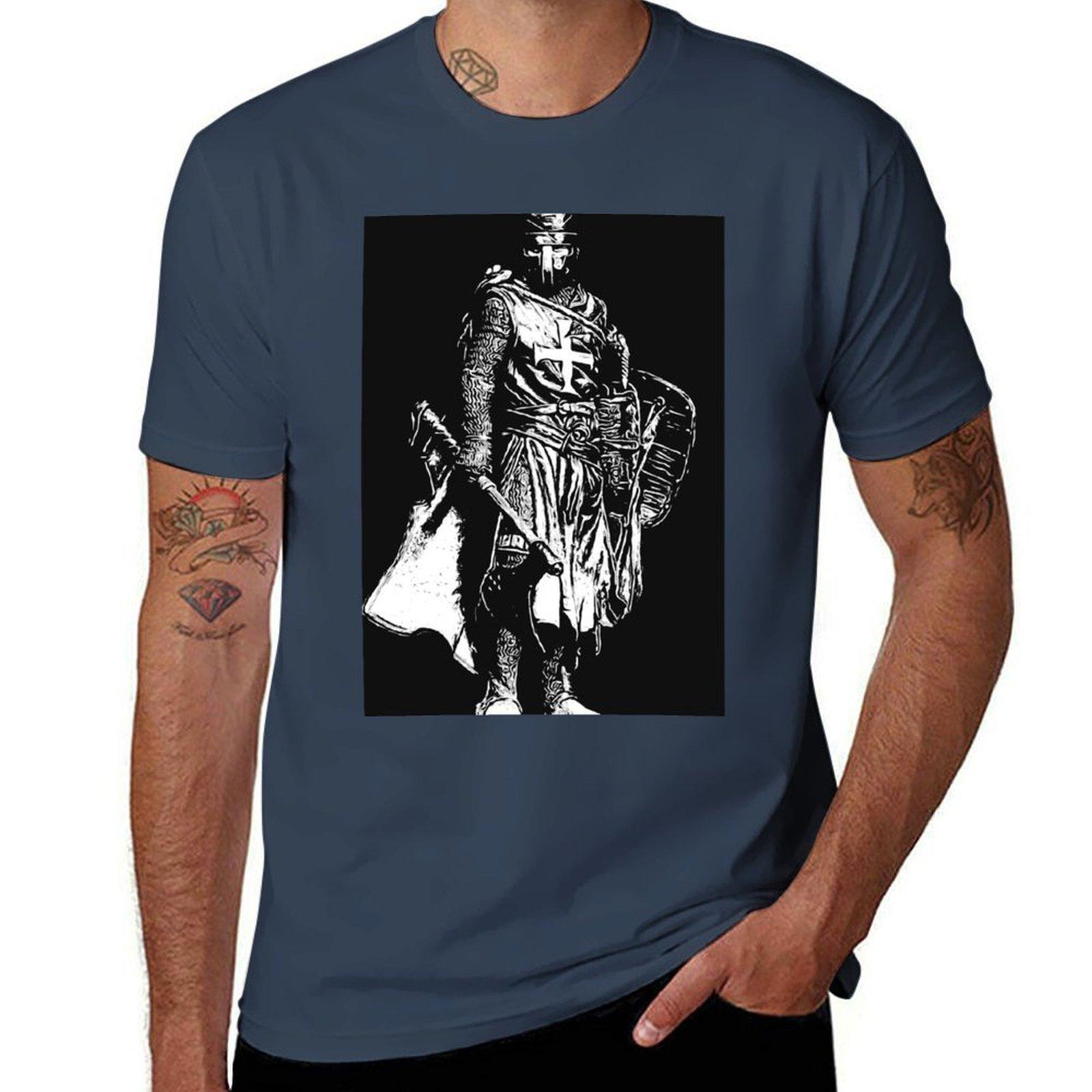 Crusader Warrior Tshirt Sweat Absorbing Sports Tee Shirt S