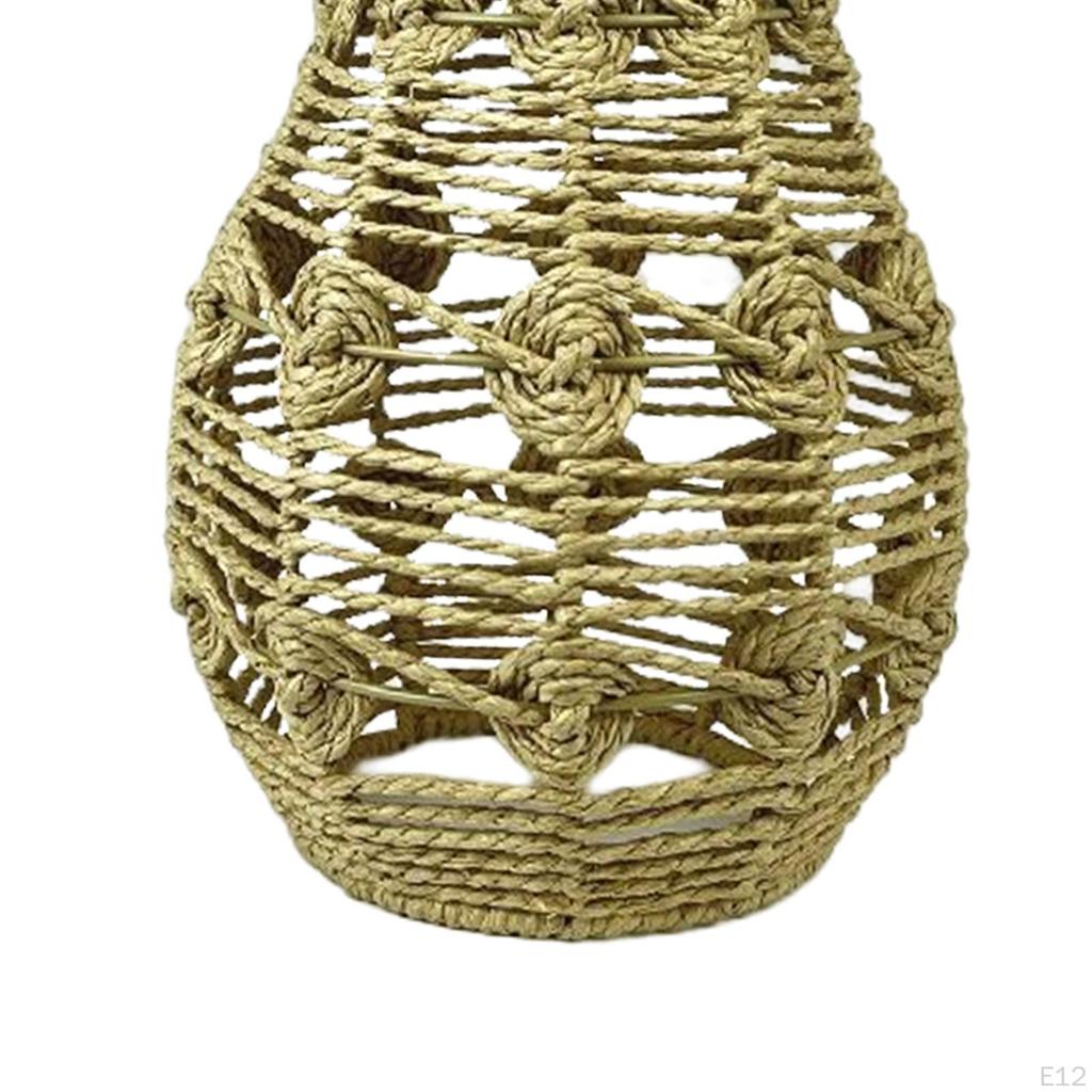 Boho Pendant Lamp Shade Rattan Woven Decoration Ceiling Light Chandelier Cover Lampshade Hotel