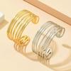European & American Adjustable Stainless Steel Multi-Layer Bracelet