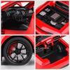 1:24 Challenger Str Hellcat Alloy Model Toys Diecast Car Doors Opened Sound Light Pull Back Front Wheel Steering Children's Gift