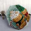 Gingerbread Man Themed Travel Umbrella-8 Ribs Automatic Opening and Closing, Portable Folding Design, Compact and Stylish Umbrella Suitable