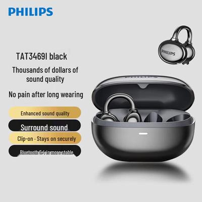 Philips TAT3469 Ear Clip Open-Ear Bluetooth Sport Headphones