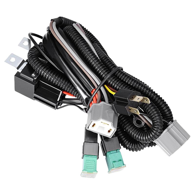 Relay Wire Harness H4 Wiring Harness Kit Led Headlight Wiring Extension H4 9003 Headlight Relay Wiring Kit Ceramic Socket Plugs