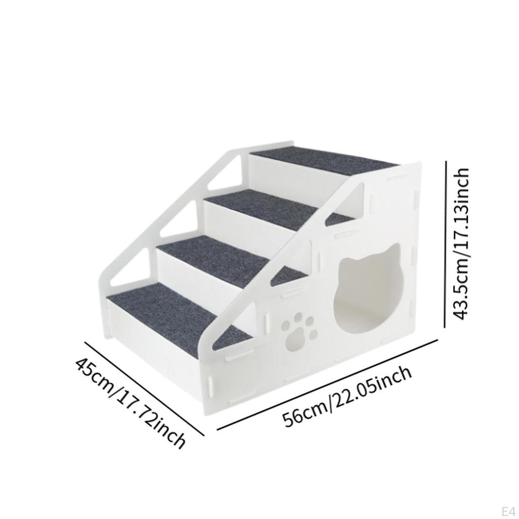 Psí rampa pro domácí mazlíčky, Schůdky pro kočky a psy, Protiskluzový design Vysoký nábytek