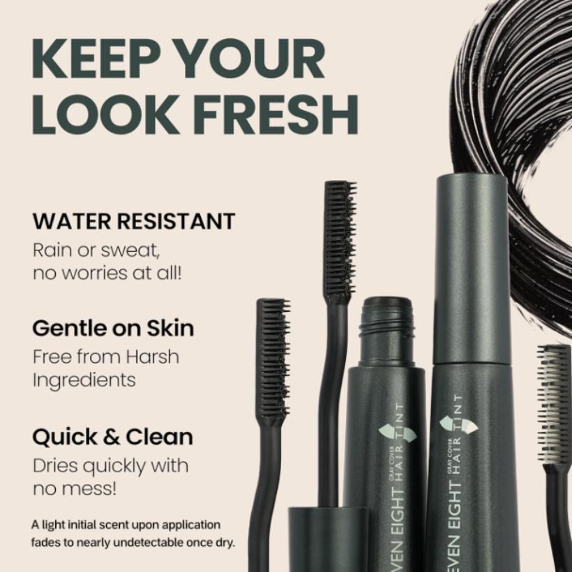 Dongsung Seven Eight Gray Hair Cover Tint 15ml Hair Mascara Quick Hairline Touch-Up (Dark Brown / Light Brown / Natural Black)