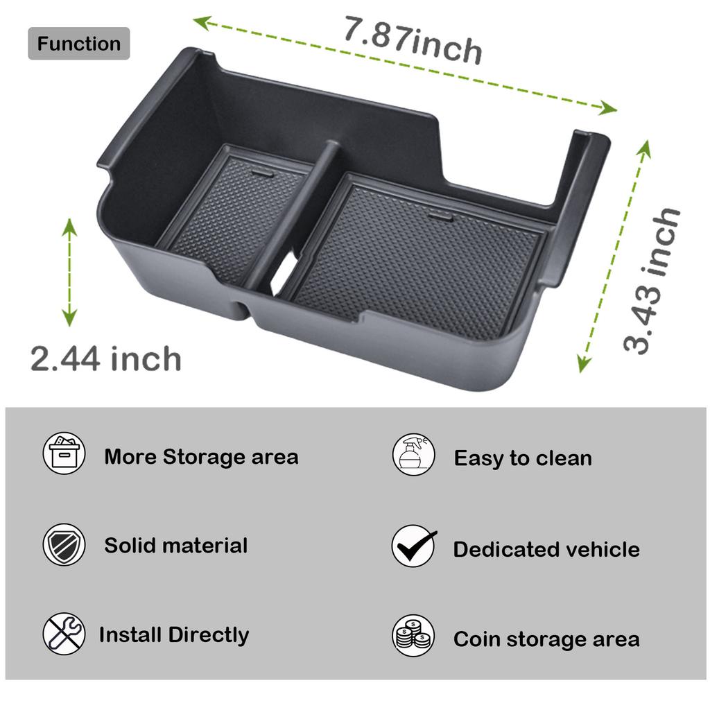 Sixthsmoy Für 2005-2025 Nissan Frontier Mittelkonsolen-Organizer-Ablage Mittlere Armlehnen-Aufbewahrungsbox Einsatz Sekundärzubehör