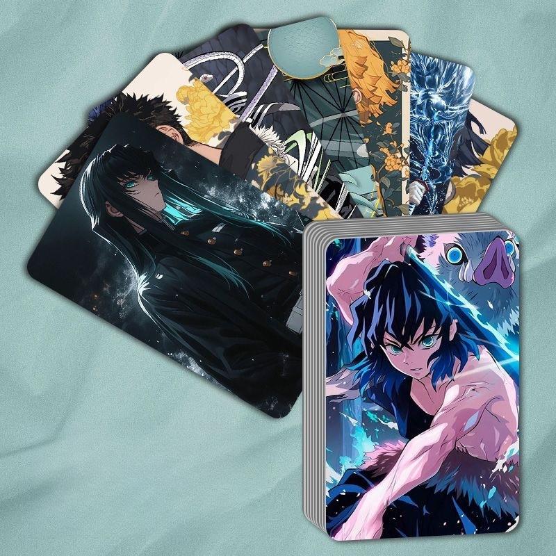 55 Pcs Demon Slayer 3-Inch Lomo Cards, High-Quality Anime Peripheral Mini Cards, Perfect Gift for Anime Fans
