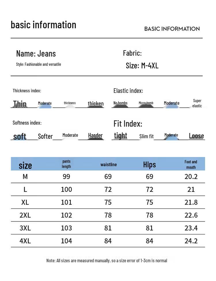 Wassup Sohot Men's Loose Fit Patchwork Curved-Cut Jeans