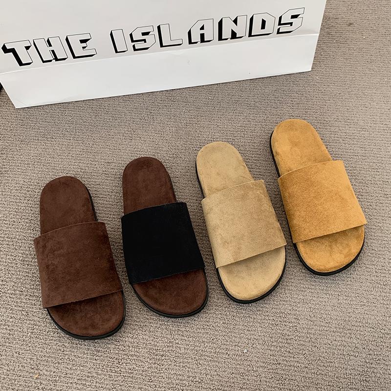 Fashion New Style Luxury Summer Slippers Women Fashion Handmade Retro Thick Soles Non-slip Slides Woman Outside Casual Platform Shoes