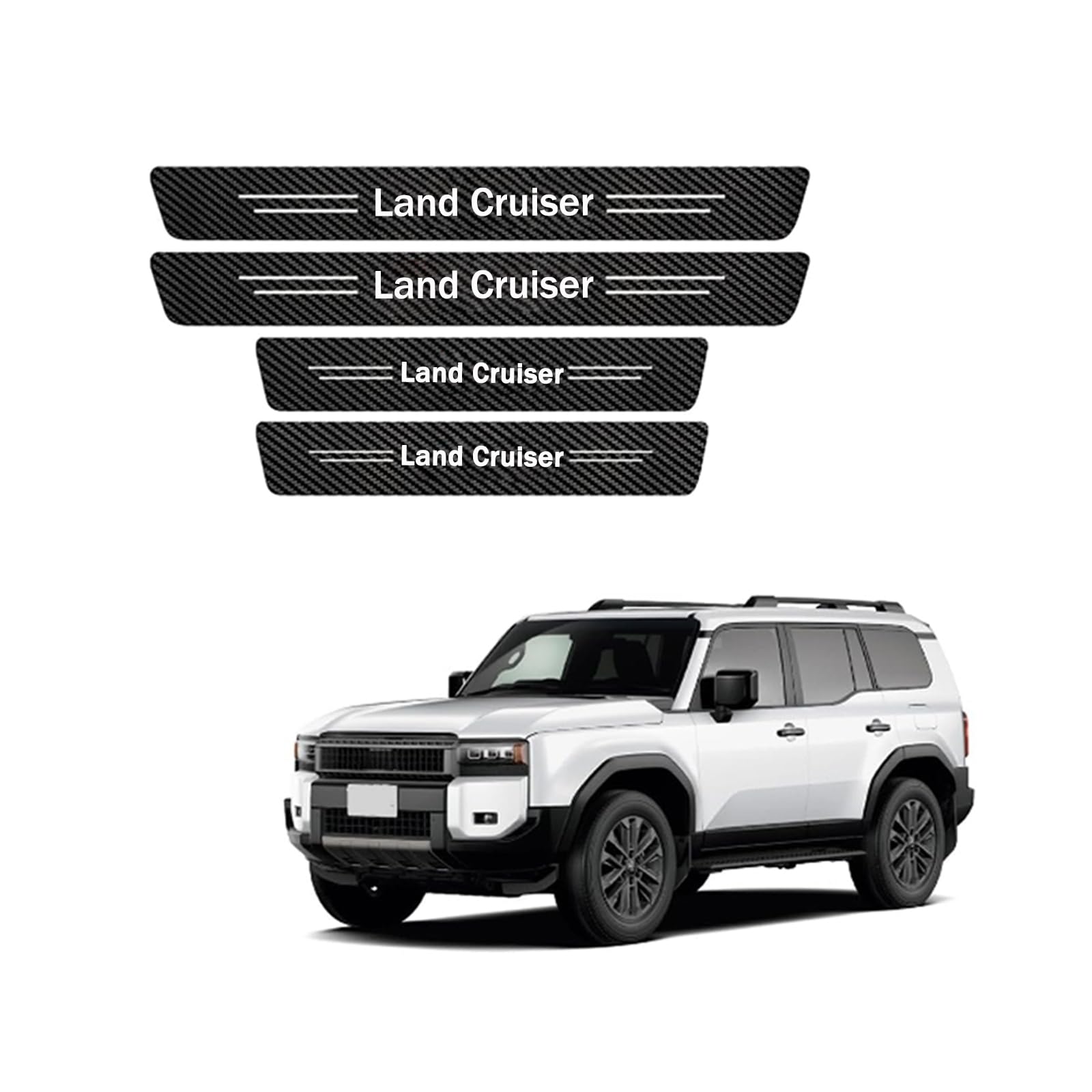

Karell 2024 Новый Toyota Exclusive Land Cruiser 250 Боковая подножка Защитная пластина Накладка на порог Land Cruiser 250 Series Боковая молдинг Защита двери