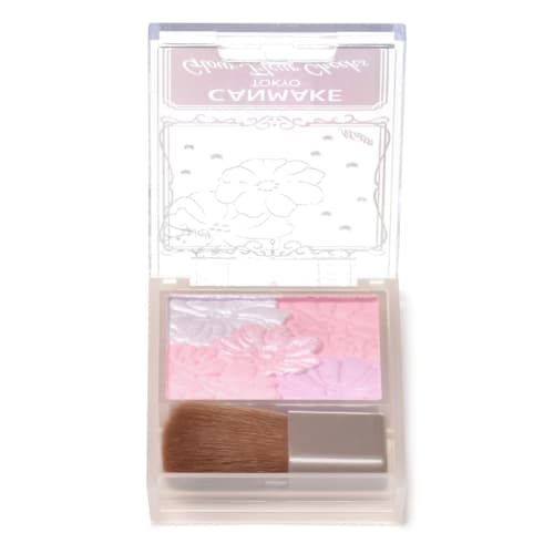CANMAKE Glow Fleur Cheeks (Tipul de amestec) B03 Vis de Lavandă Fard de Obraz Lucios Iluminator Transparent Mat
