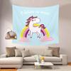 Rainbow Unicorn Pattern Tapestry Office Living Room Tapestry Home Wall Decoration Tapestry
