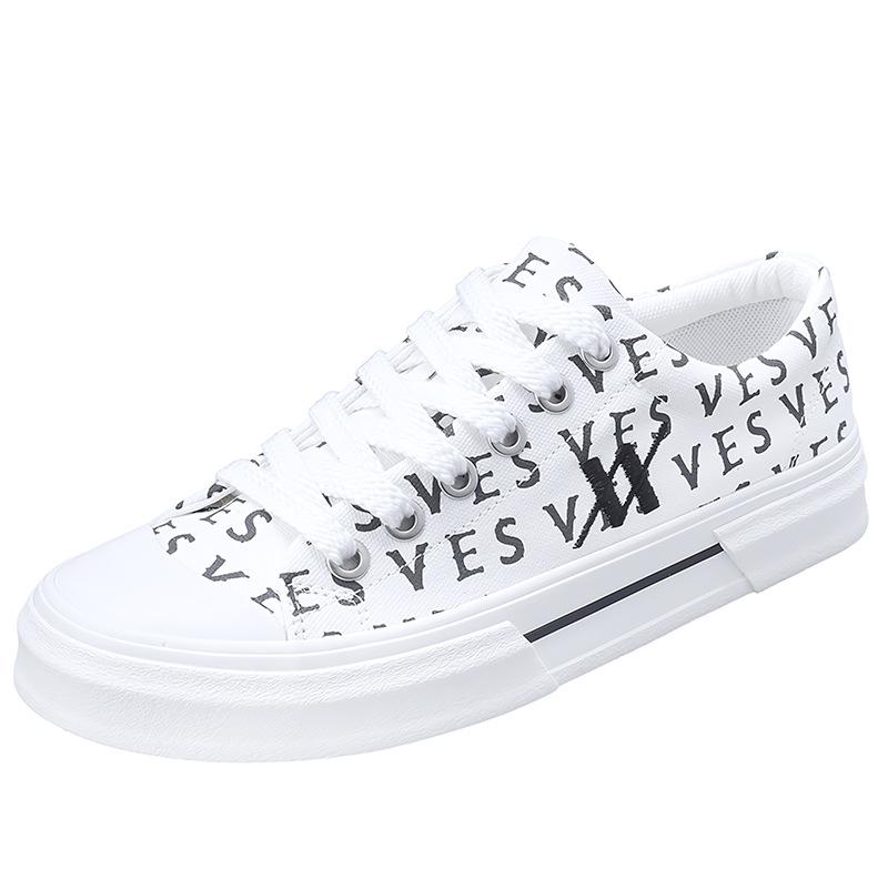 Spring New Mens Shoes Trendy Versatile and Comfortable Men's Canvas Shoes Niche Retro Design Low Top Shoes