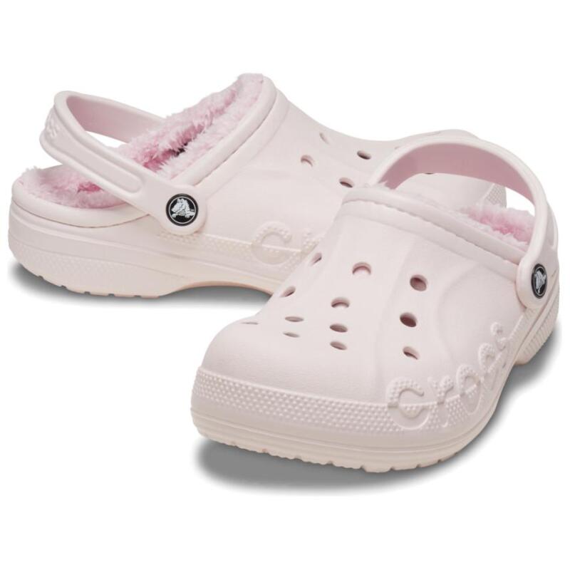 Crocs Baya fleece comfortable and versatile hole shoes men's pink