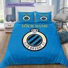 Club Brugge Kv Crest Custom Name Pattern Bedding Quilt Set Quilt Cover Pillowcase Home Birthday Gift(1 * duvet cover + 2 * pillowcase, without core)
