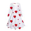 Girls' 3D Love Heart Dress Long Sleeve Summer Spring Vacation Daily Holiday Princess Beautiful Sweet Kids 4-12 Years Casual Dress A Line Dress