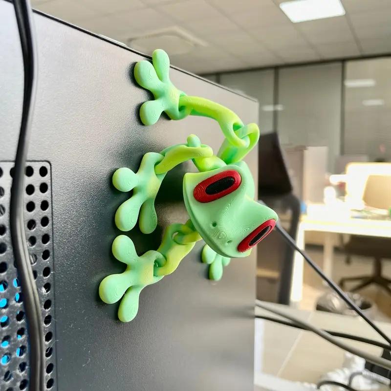 Frog Fridge Magnets, Home Kitchen Office Whiteboard Pantry and Dishwasher Decoration, Cute Colorful Animals Decor