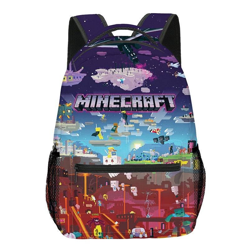 New Arrival Minecraft Kids Backpack For Elementary School Students