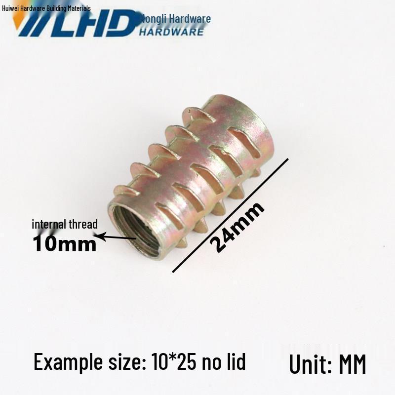 Furniture Embedded Inner & Outer Thread Trapezoidal Nuts M4-M10