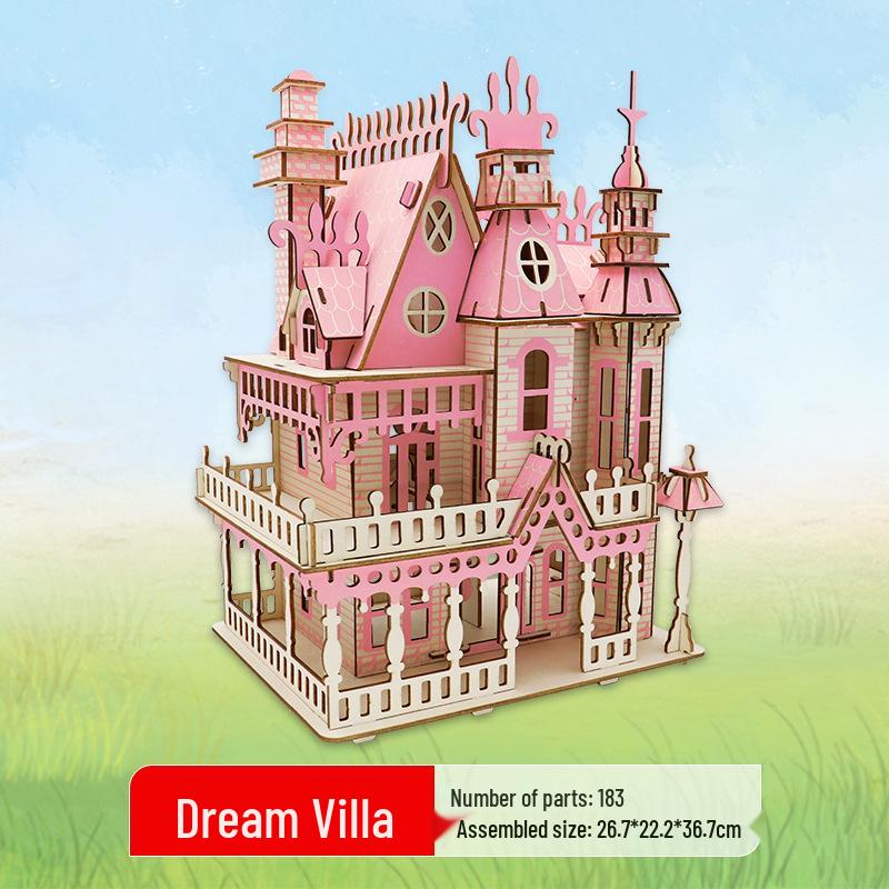 3D Wooden Ferris Wheel Puzzle - Educational DIY Gift for Kids