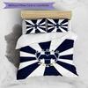 Monter-rey Football Crest Art Printed Pattern Duvet Cover Set – includes 1 duvet cover and 2 matching pillowcases Bedroom decor Christmas gifts