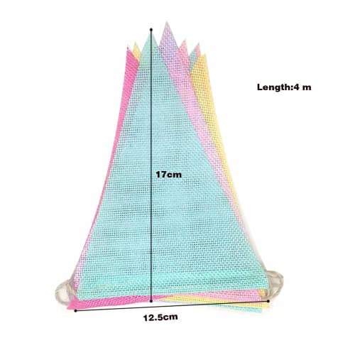 YUANSHOP1 Flag Garland Triangle Flag Set of 2 Banner Camp Flag Birthday Party Decoration Christmas Ornament Grand Camp Deco Flag 4m Length