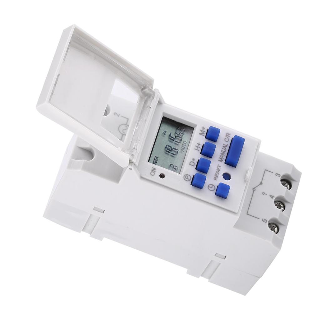 LCD Display Weekly Programmable Electronic Relay Time 16 ON and OFF Timer(AC220V)