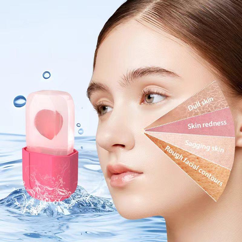 Silicone Face Ice Roller Mold 1PCS Beauty Massager for Anti Puffiness and Skin Tightening at Home