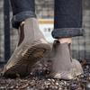 Work Boots Safety Steel Toe Shoes Men Chelsea Boots Anti-Scald Welding Shoes Anti-Smash Indestructible Boots Work Safety Shoes