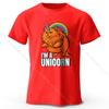I'm A Unicorn Printed T-Shirt 100% Cotton Oversized Mythic Graphic Tees for Men Women Summer Tops Kawaii Streetwear