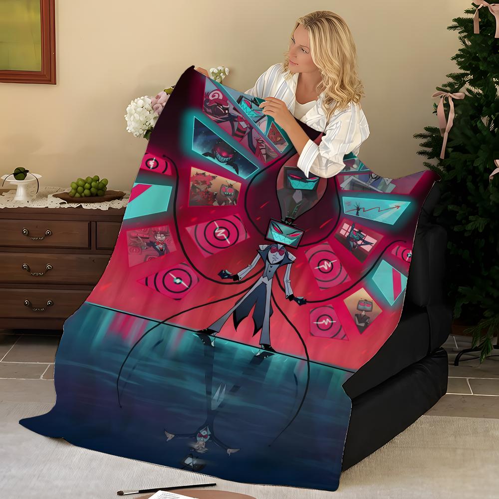 Animation H-Hazbin H-Hotel-l Throw Flannel Blanket, Soft Warm, Durable & Washable cute Cool